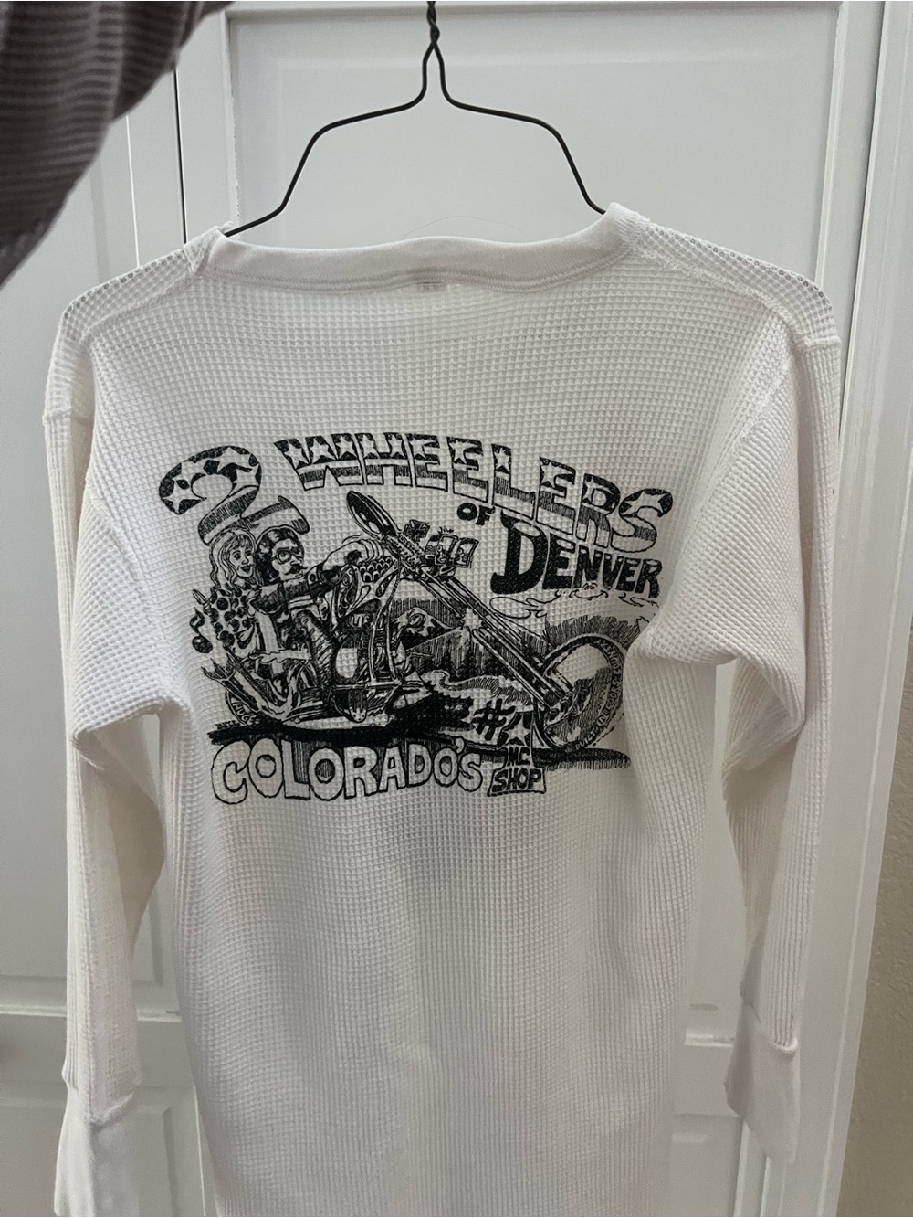Vintage Harley Davidson Waffle Thermal Denver Colorado Small 34-36
